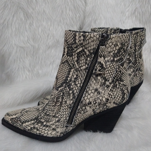 Zodiac Snake Print Booties Size 7½ - Picture 3 of 12